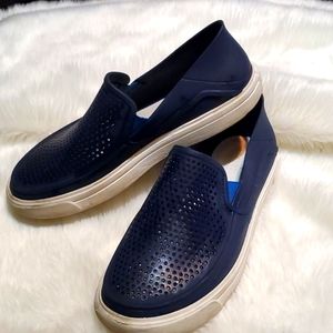 Crocs Navy Citiline Preforated Slip On Water Shoes